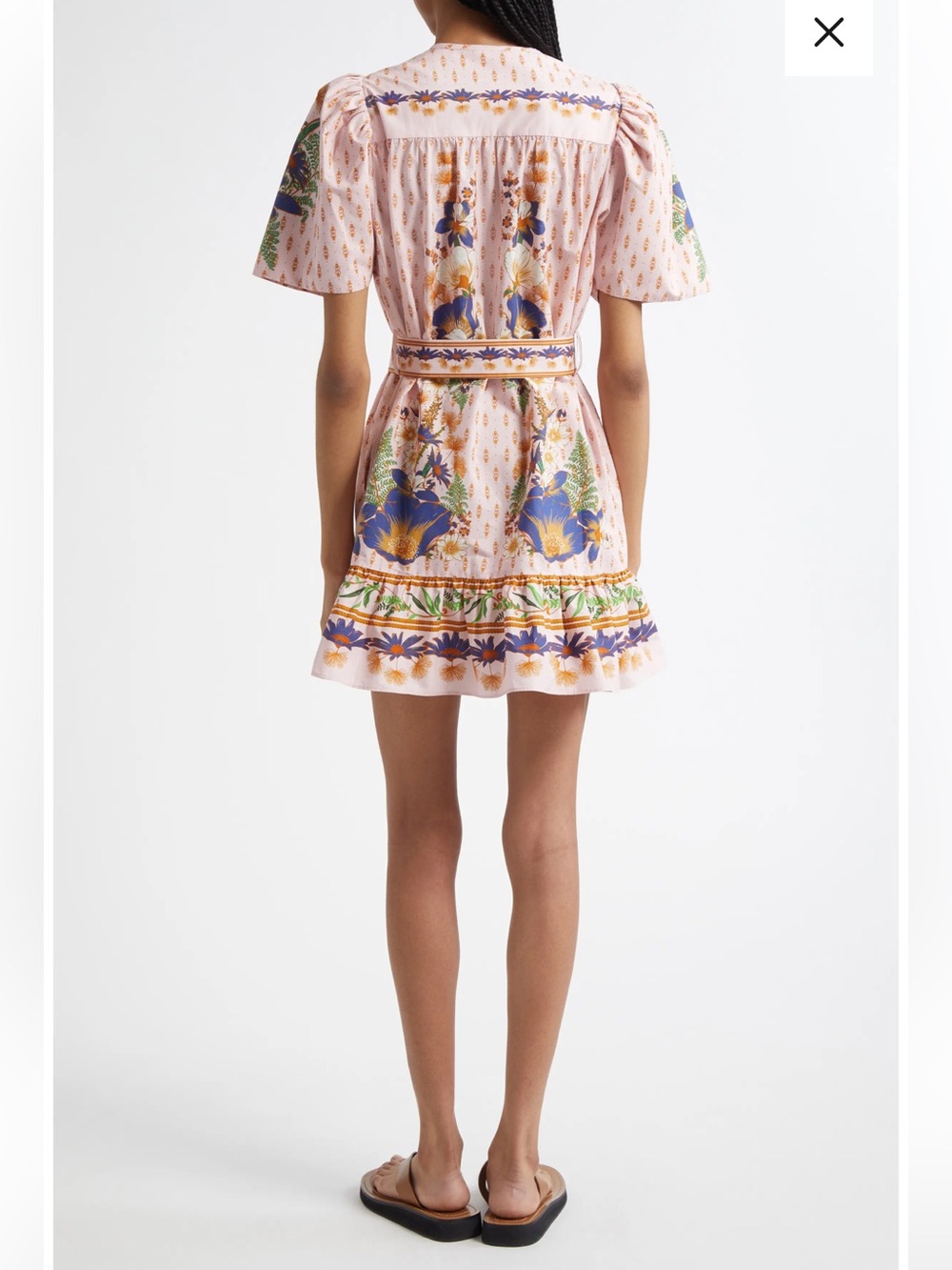 new Farm Rio the dream garden mini dress in pink floral print - Picture 2 of 11